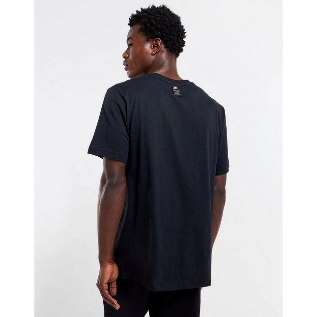 T-shirt sportiva Nike Air Max uomo nera con logo frontale