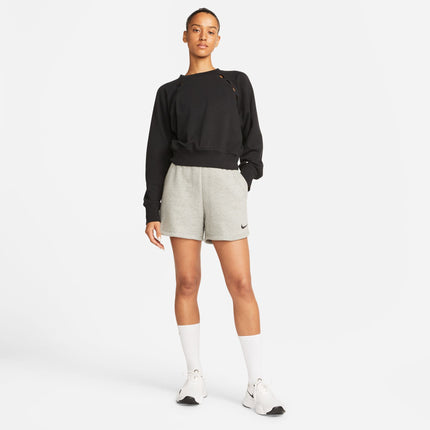 Bermuda sportivi Nike Fleece Park 20 donna nero bianco