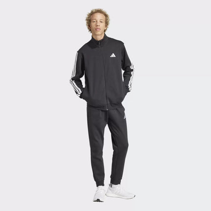 Tuta adidas fleece uomo con 3 strisce