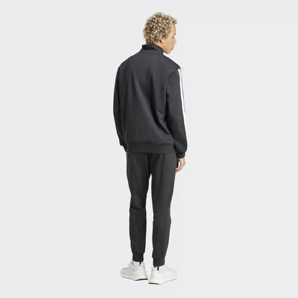 Tuta adidas fleece uomo con 3 strisce