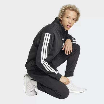 Tuta adidas fleece uomo con 3 strisce