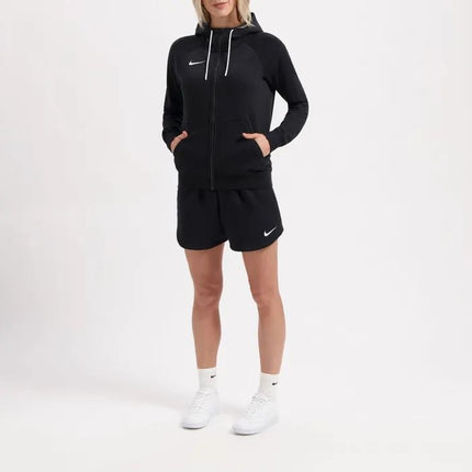Bermuda sportivi Nike Fleece Park 20 donna nero bianco