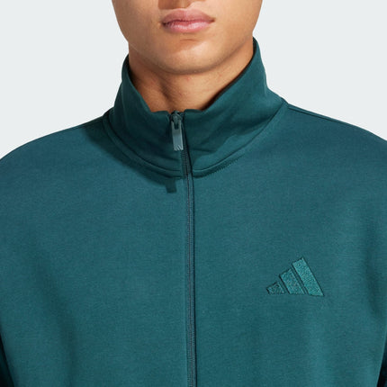 Tuta adidas fleece uomo con 3 strisce