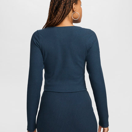 Cardigan Full-Zip Nike Sportswear Chill Rib FN3682-010