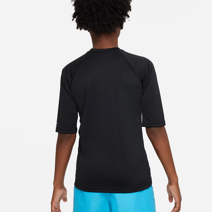 T-shirt sportiva Nike Swim Hydroguard Essential kids nera
