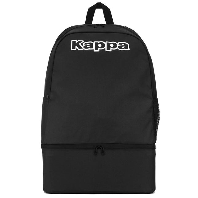 Zaino Kappa Black unisex con tasca frontale